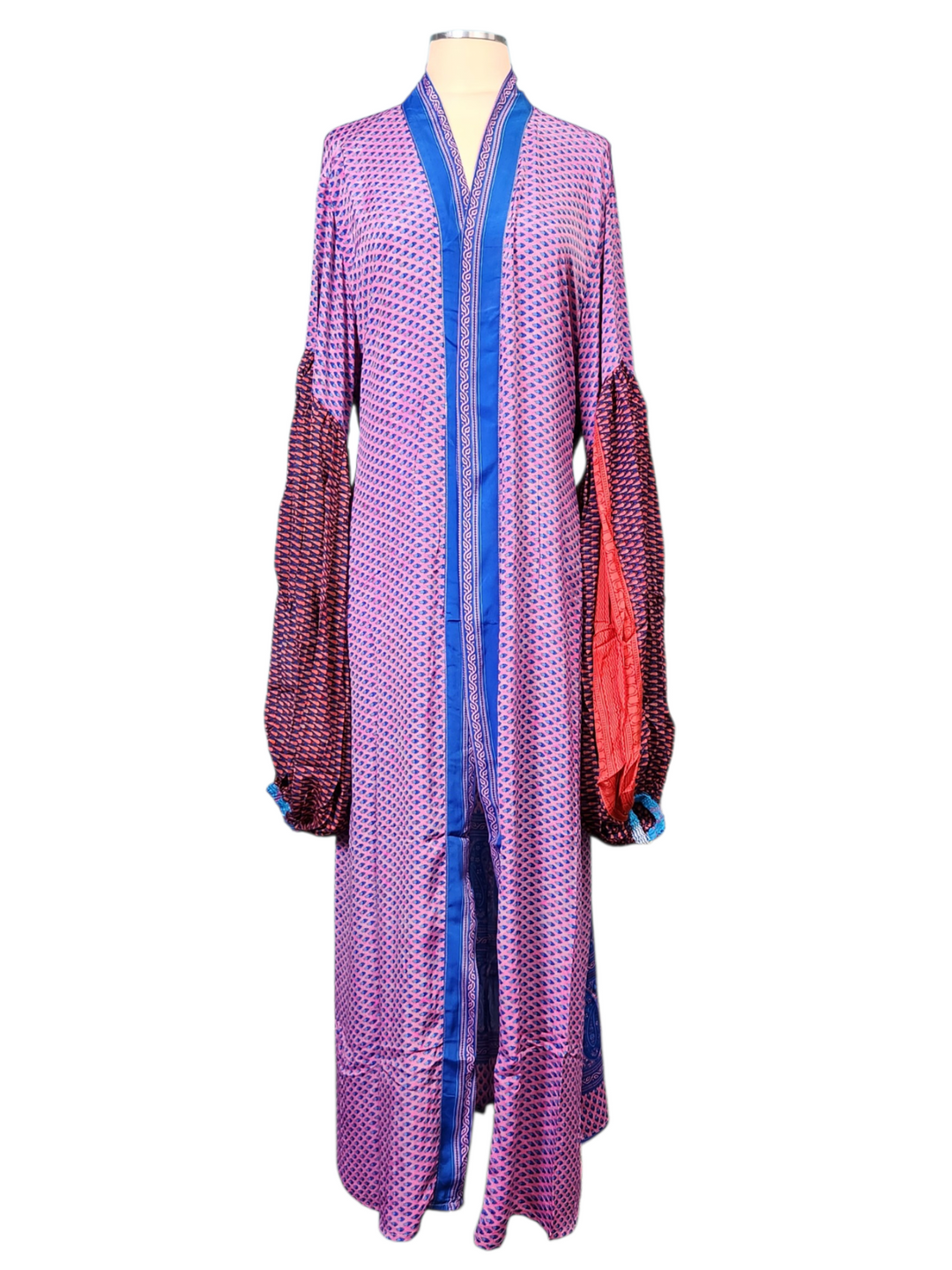 The Sapphire Rose Tulip Sleeve Long Kimono-148