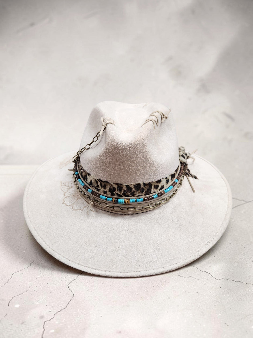 The Desert Bloom Vegan Suede Hat - 812