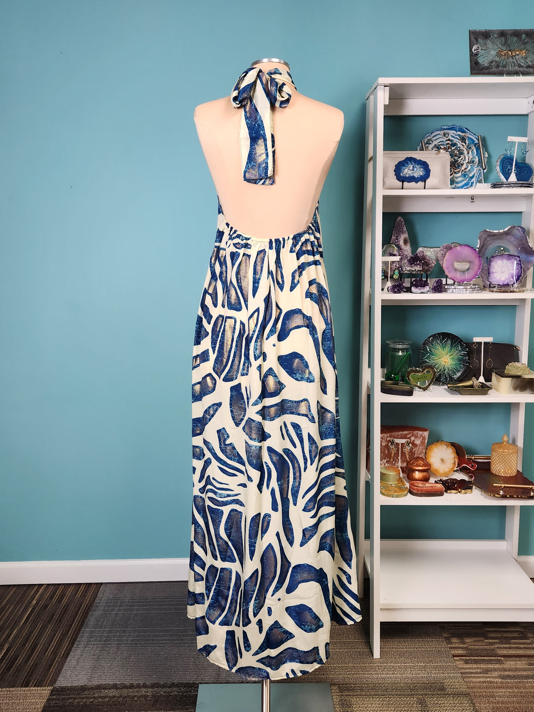 The Palms Halter Maxi Dress-300
