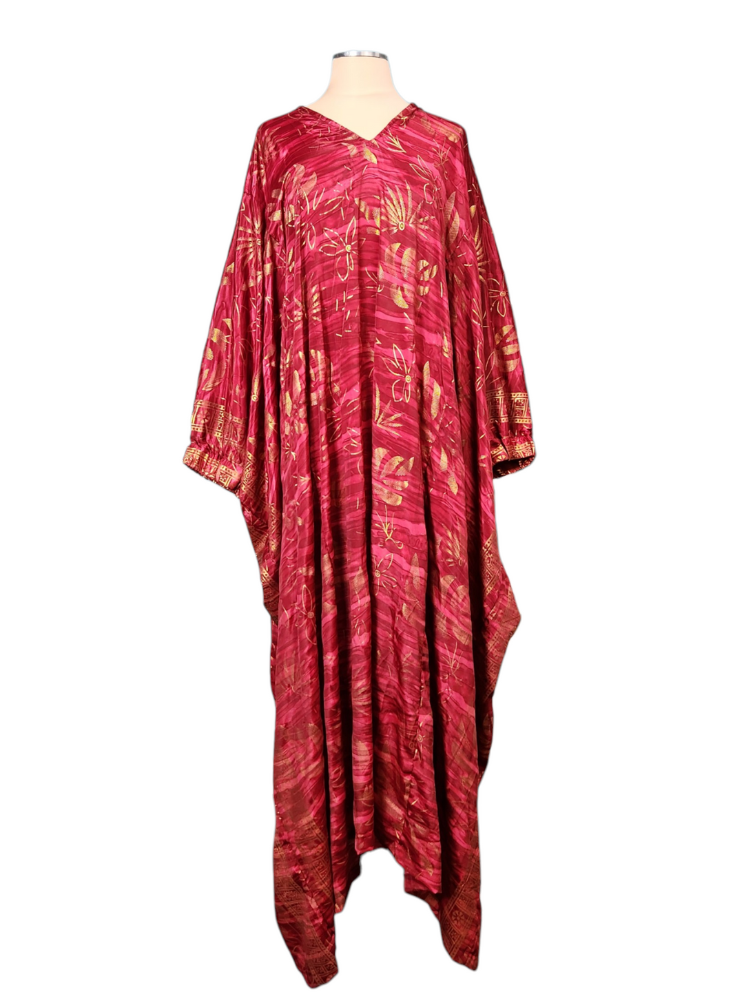The Crimson Sunset Hooded Kaftani-409