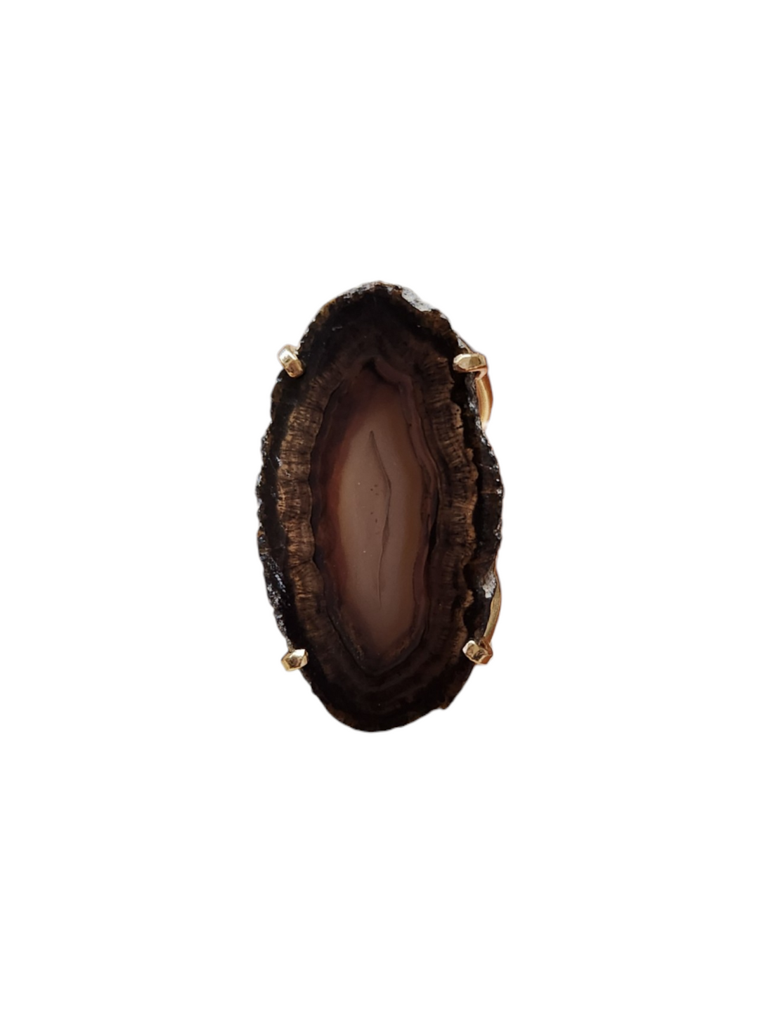 The Smokestone Horizon Agate Ring-507