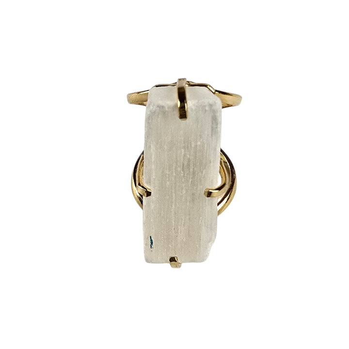 The Maple Selenite Ring Collection
