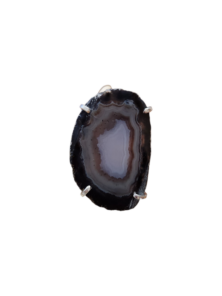 The Shadow Halo Agate Ring-505