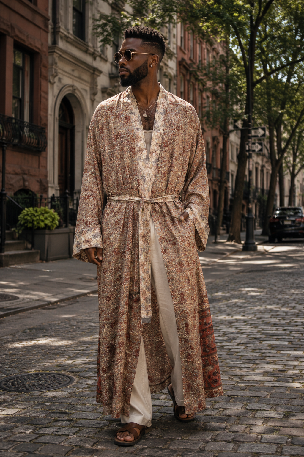 The Canyon Ember Reversible Men's Kimono-142