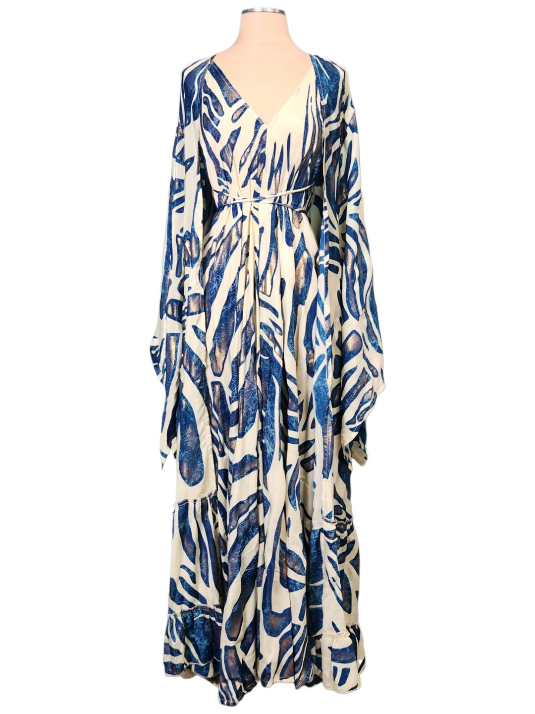 The Coastal Tides Two-Piece Dress & Kimono Signature Set-204