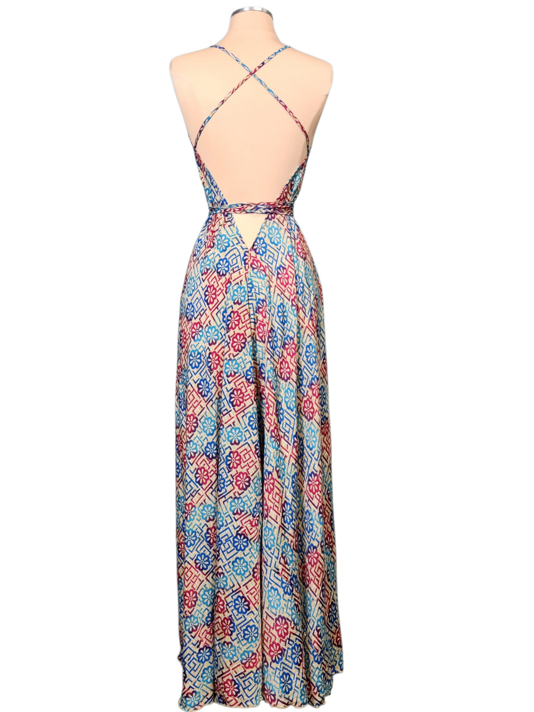 The Cerulean Blossom Point Dress-316