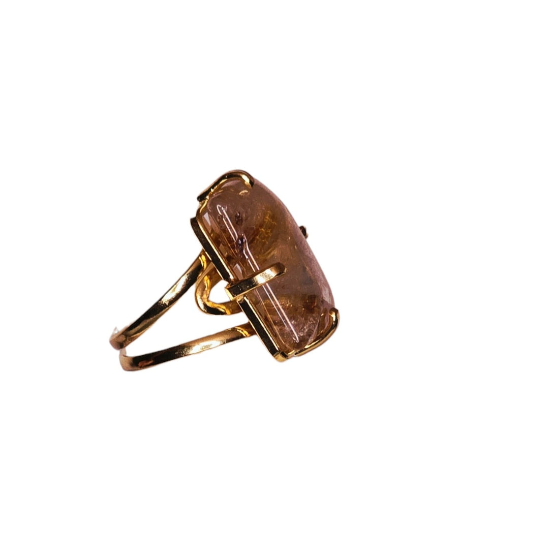 The Majesty Rutilated Quartz Wrap Ring