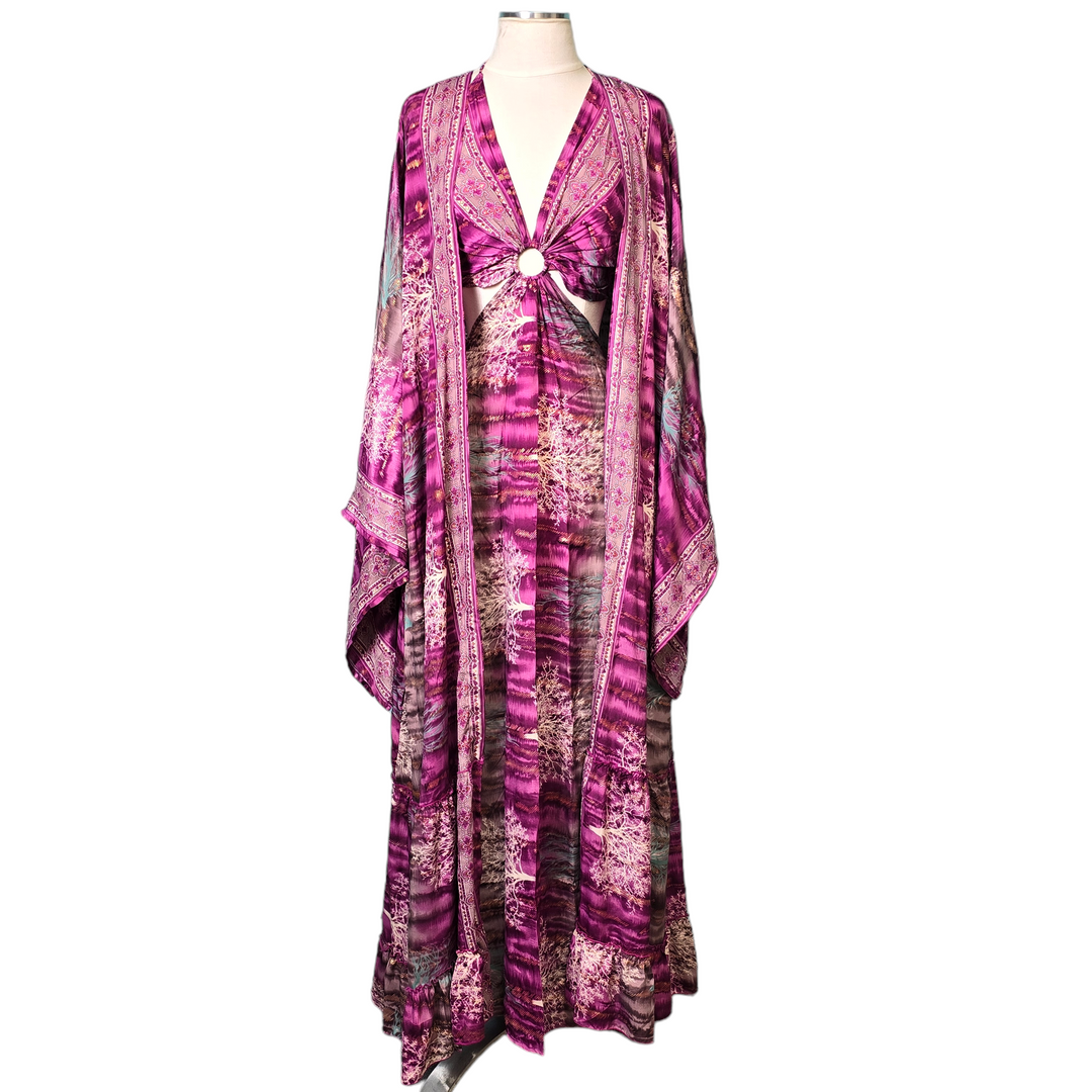 The Purple Tree of Life Kimono Collection