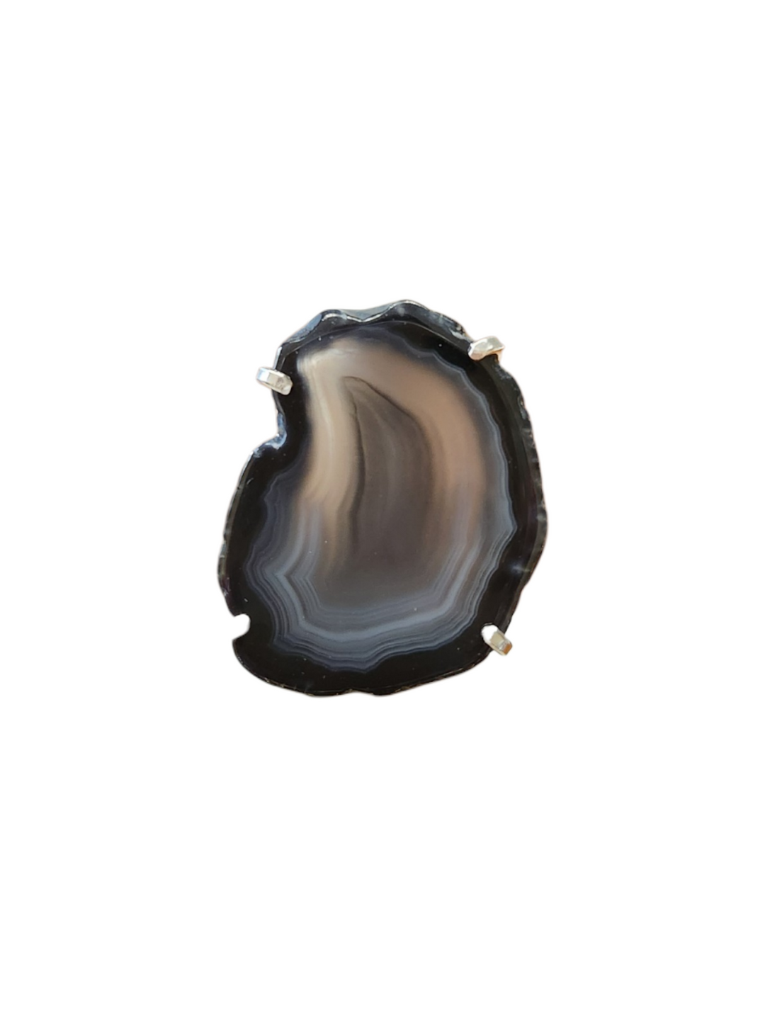 The Midnight Echo Agate Ring-500