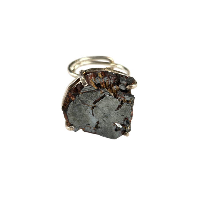 The Bailey Rutilated Hematite Ring Collection