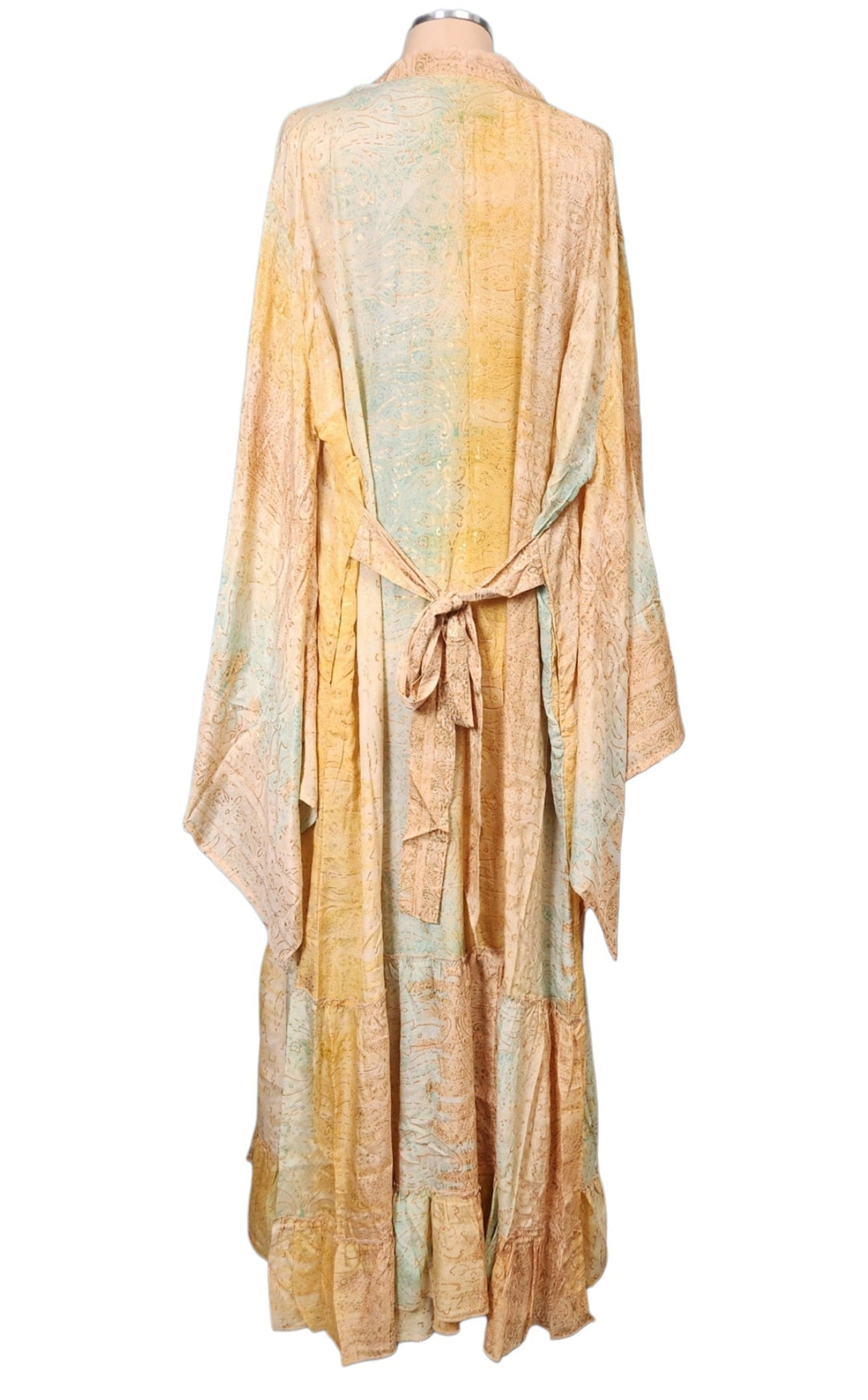 The Golden Serenity Kimono & Point Dress Set - 205