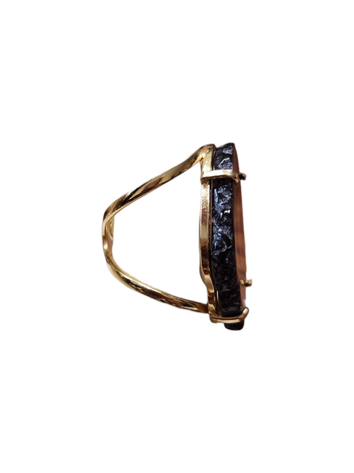 The Shadow Halo Agate Ring-506