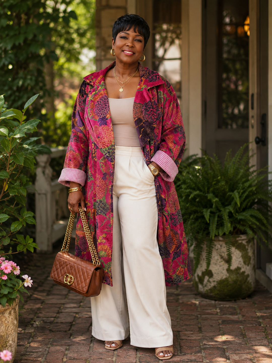 The Midnight Dahlia Velvet Statement Jacket- 406