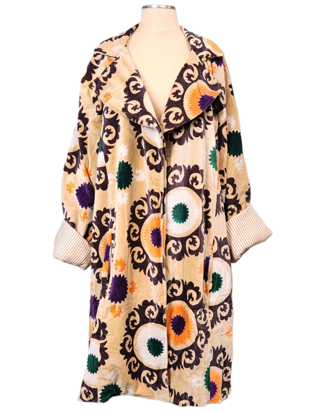 The Ivory Ember Velvet Statement Jacket- 403