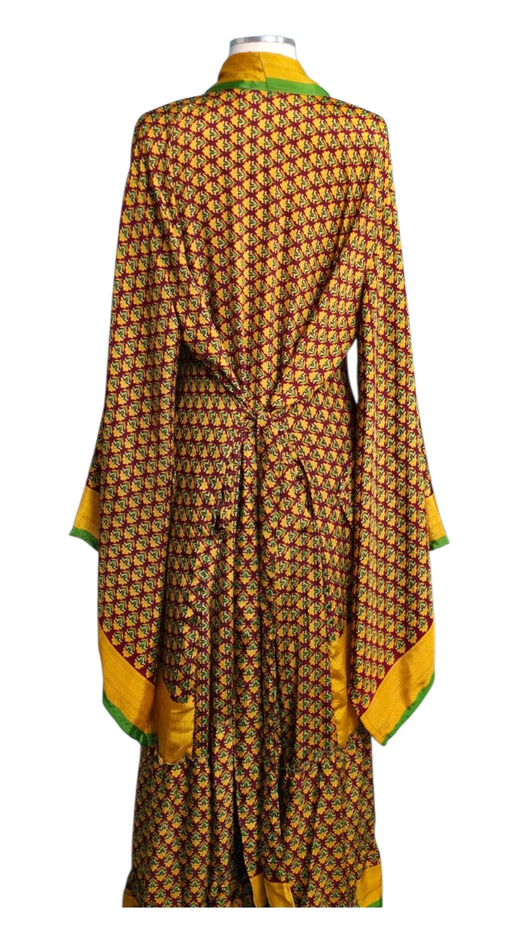 The Golden Baynan Vintage Sari Silk Kimono-104
