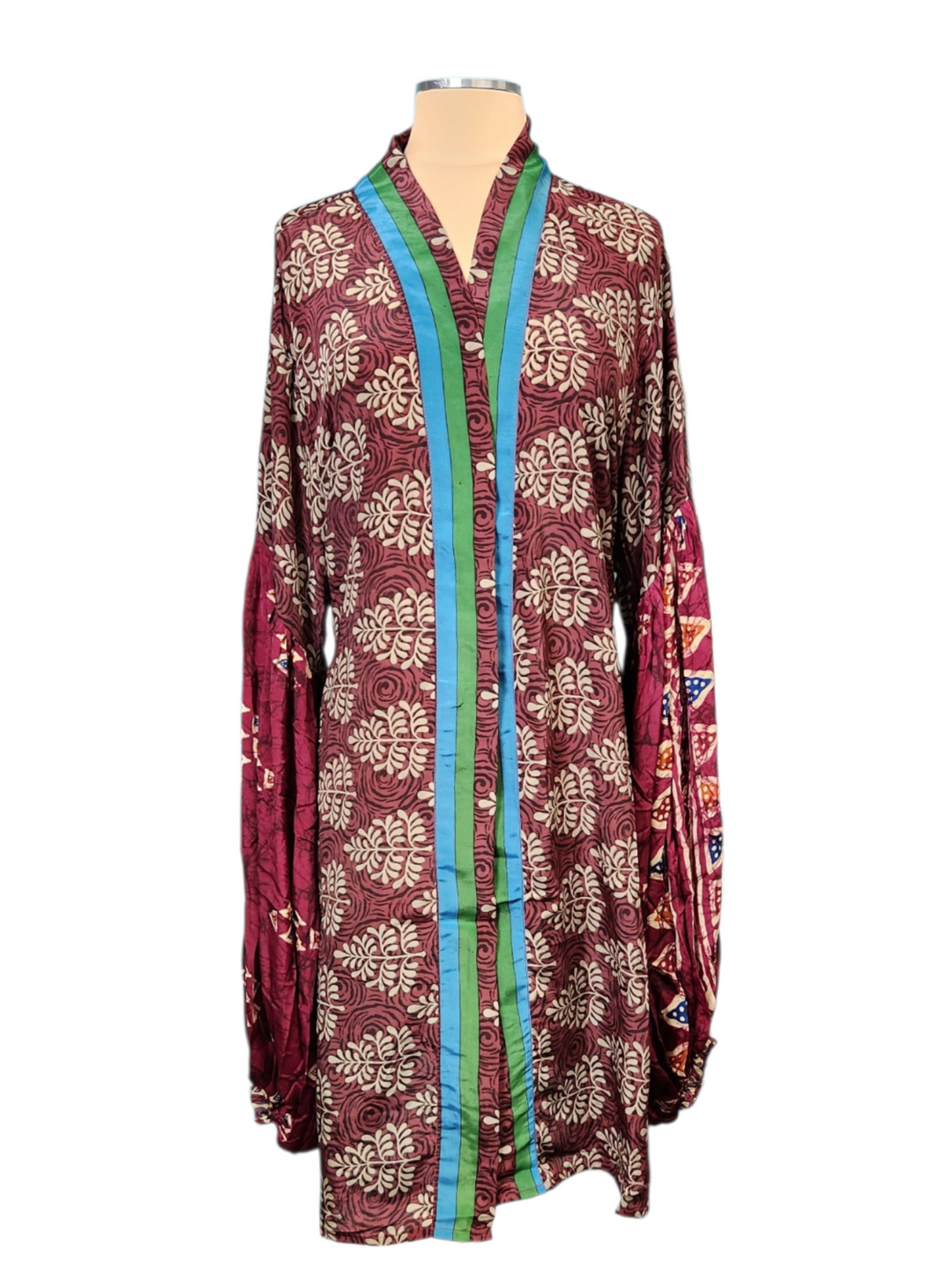 The Jade & Berry Short Silk Vault Kimono/Duster-155