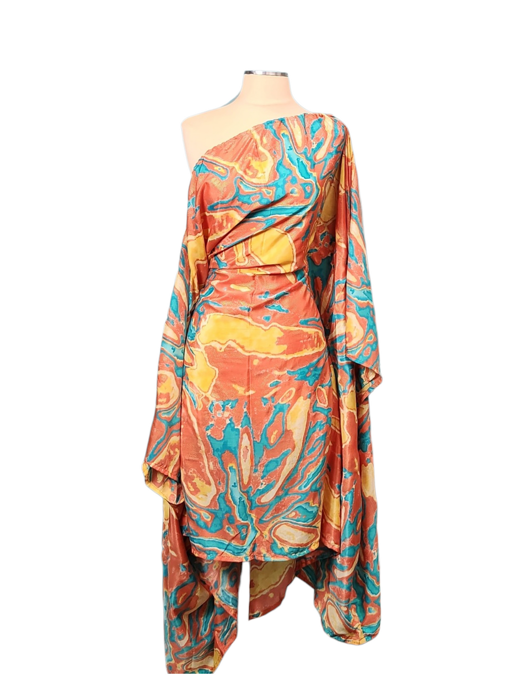 The 38" Coral Mirage Silk Dress/Shirt - 350