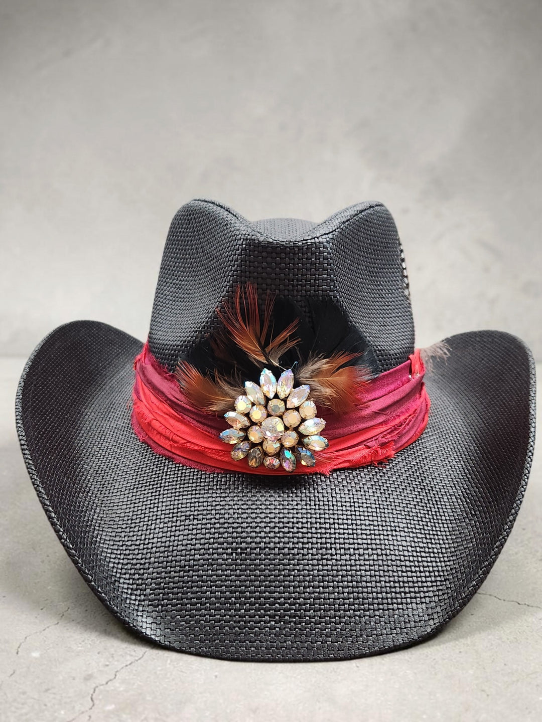 The Crimson Rodeo Glam Cowboy Hat - 823