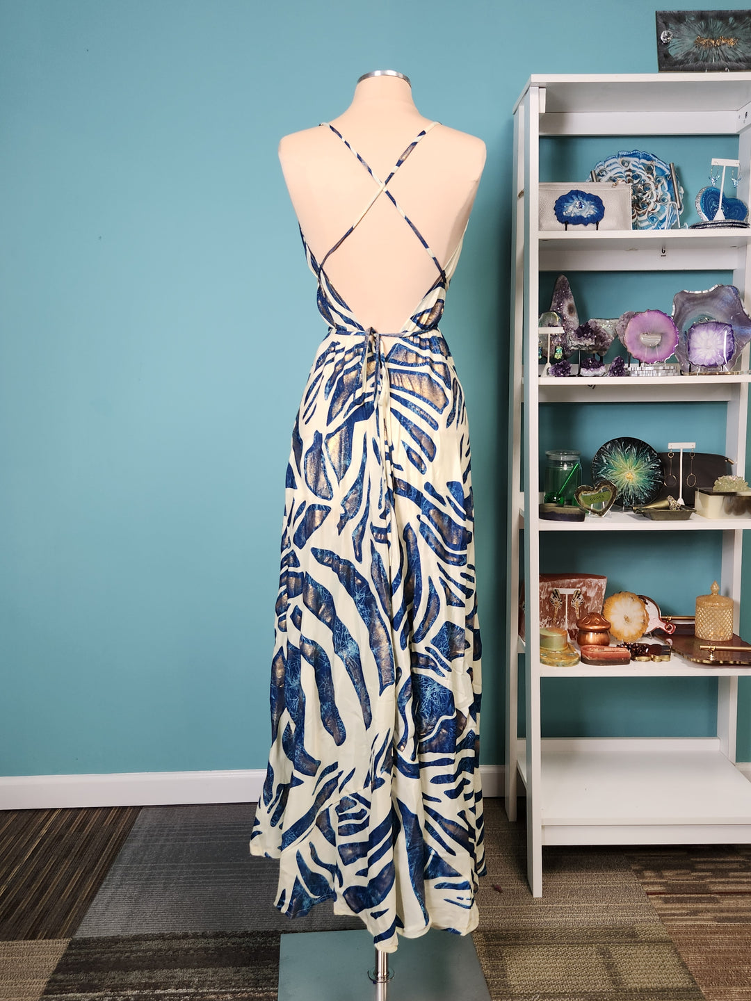 The Coastal Tides Two-Piece Dress & Kimono Signature Set-204