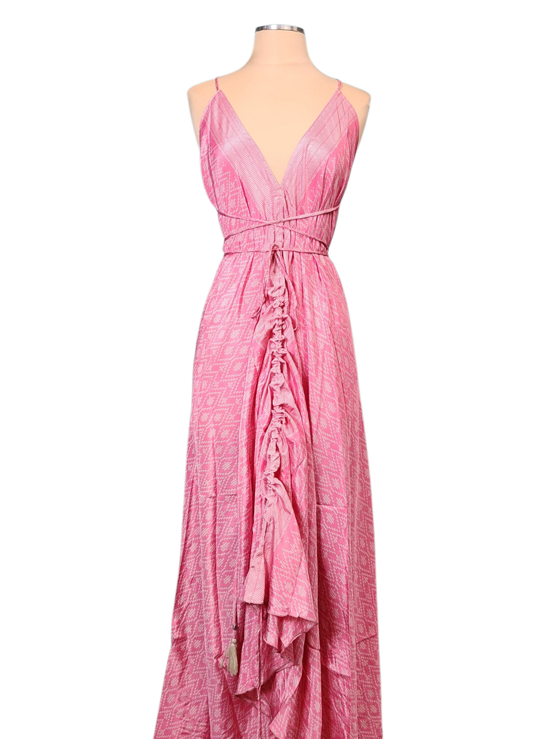 The Blushing Orchid Silk Vault Tulip Arm Short Kimono & Point Dress Set-212
