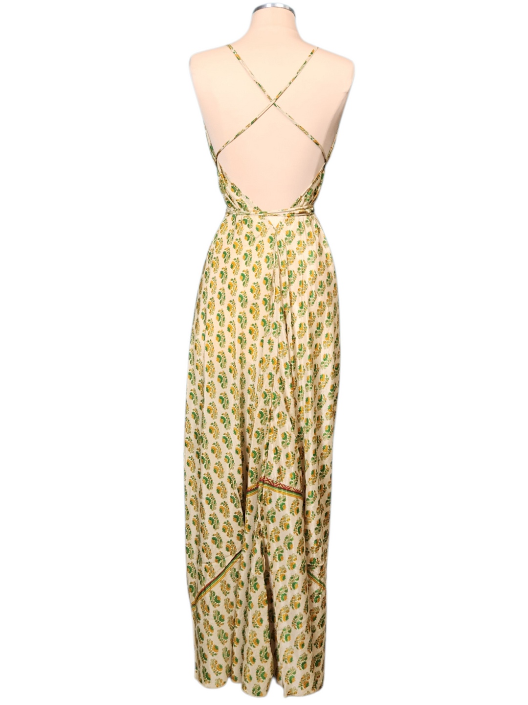 The Emerald Garden Silk Vault Tulip Arm Long Kimono & Point Dress Set-245