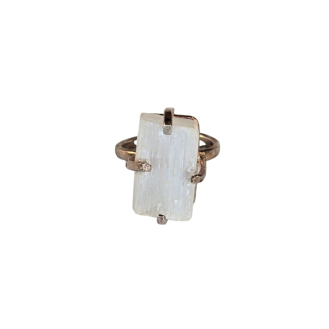 The Maple Selenite Ring Collection