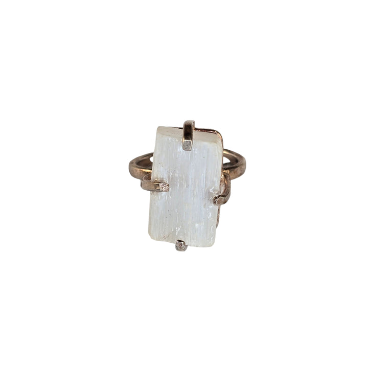 The Maple Selenite Ring Collection