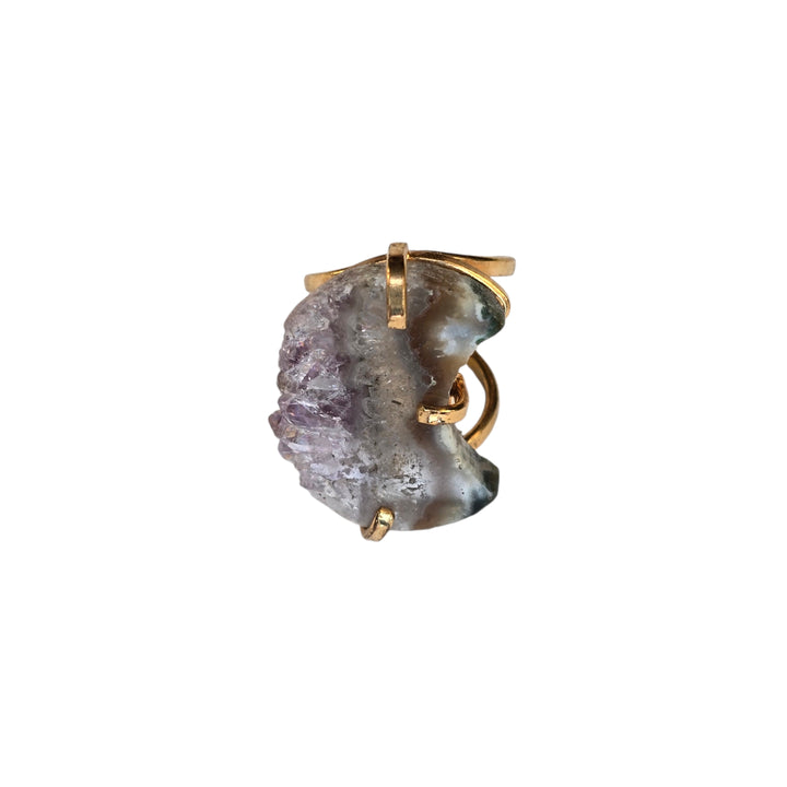 The Hazel Amethyst Stalactite Ring Collection