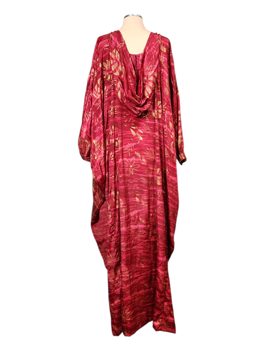 The Crimson Sunset Hooded Kaftani-409