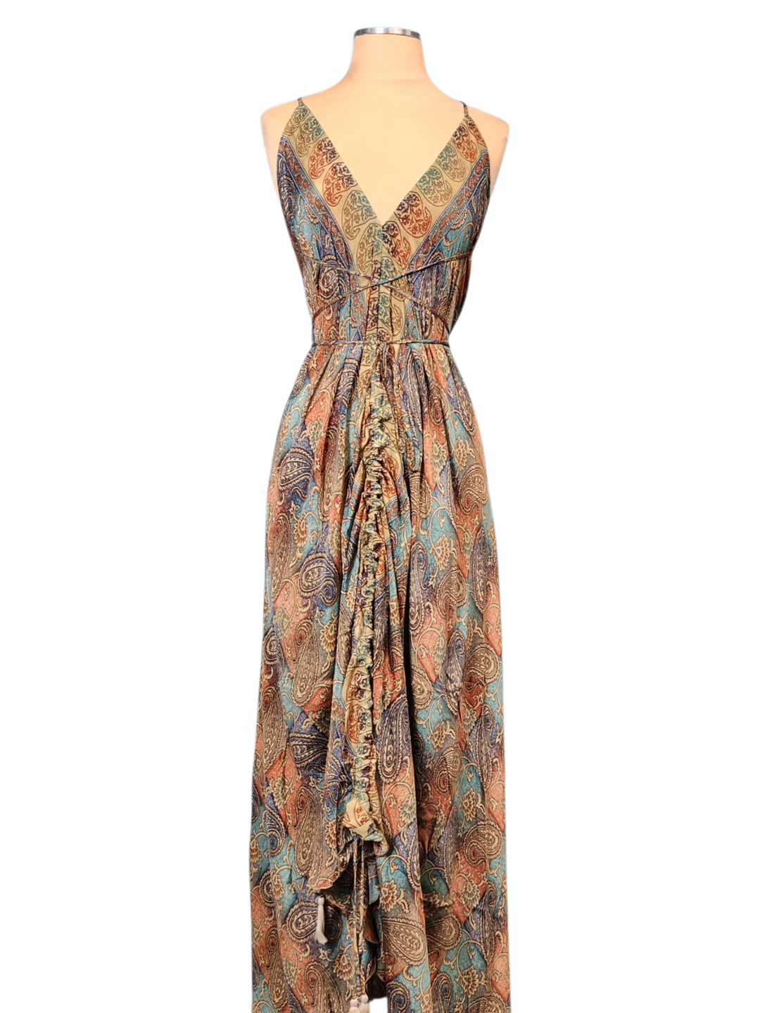 The Mystic Tapestry Silk Vault Tulip Arm Short Kimono & Point Dress Set-225