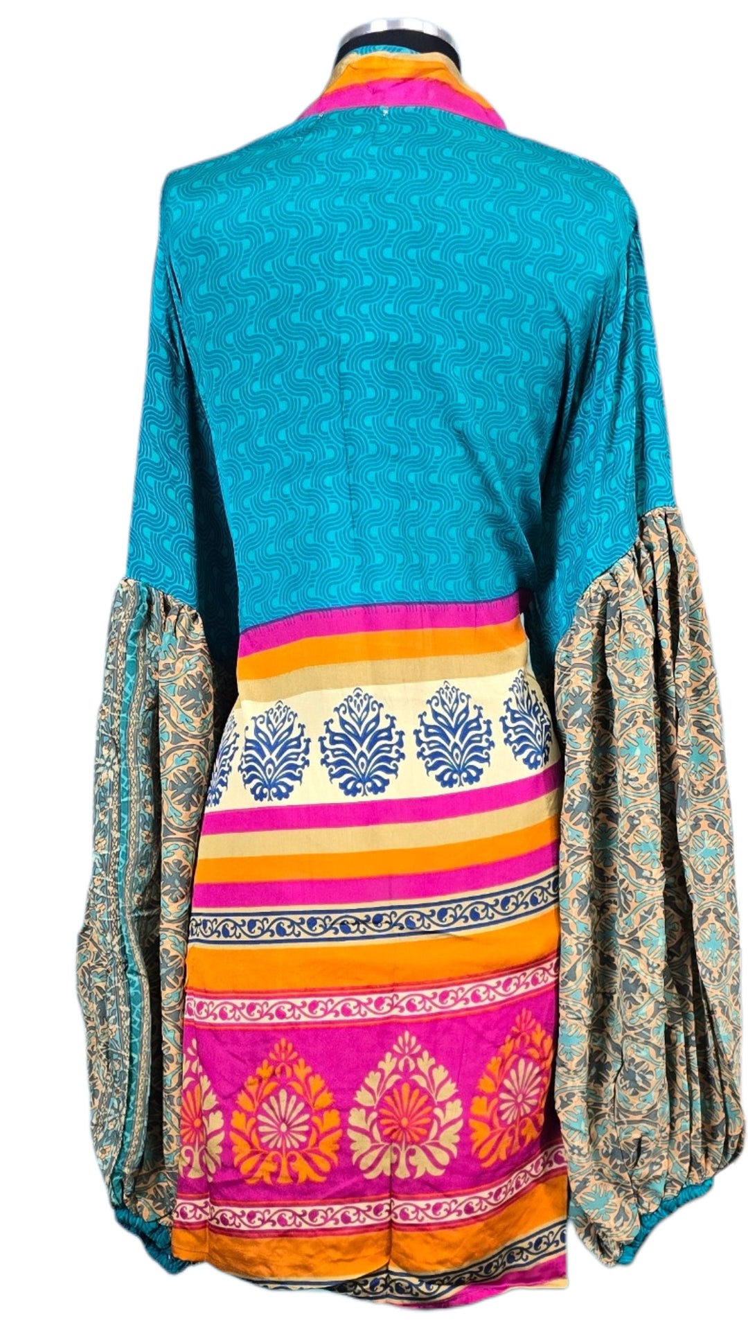 The Ocean Breeze Silk Short Kimono/Duster