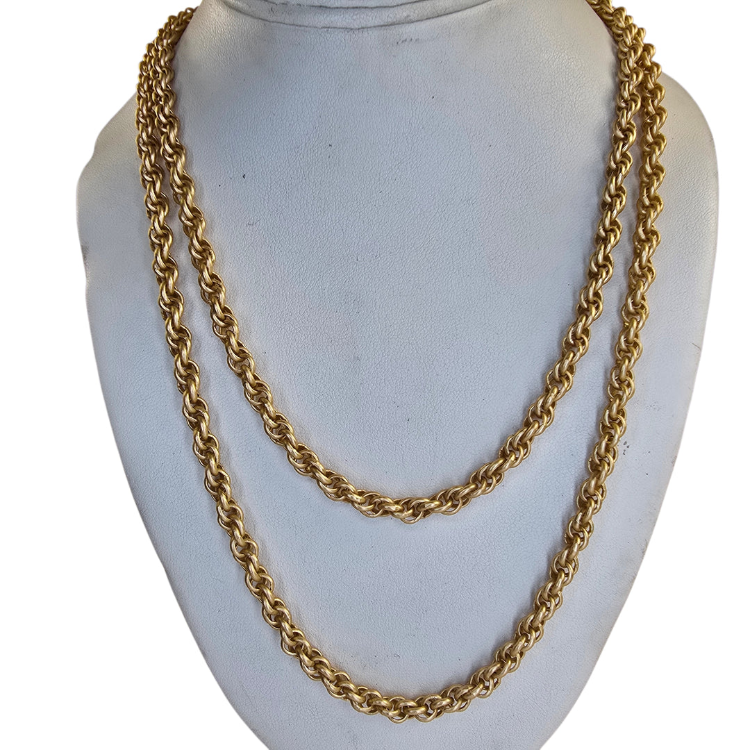 The Golden Tide Rope 18kt gold plated necklace