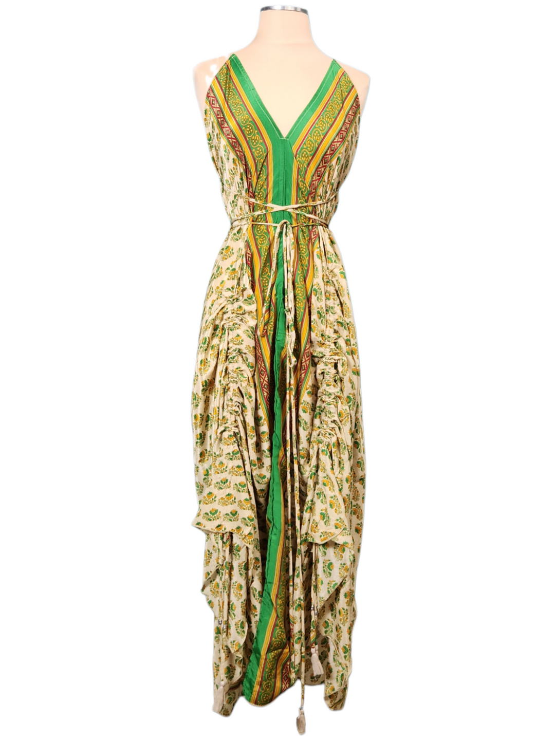 The Emerald Garden Silk Vault Tulip Arm Long Kimono & Point Dress Set-245