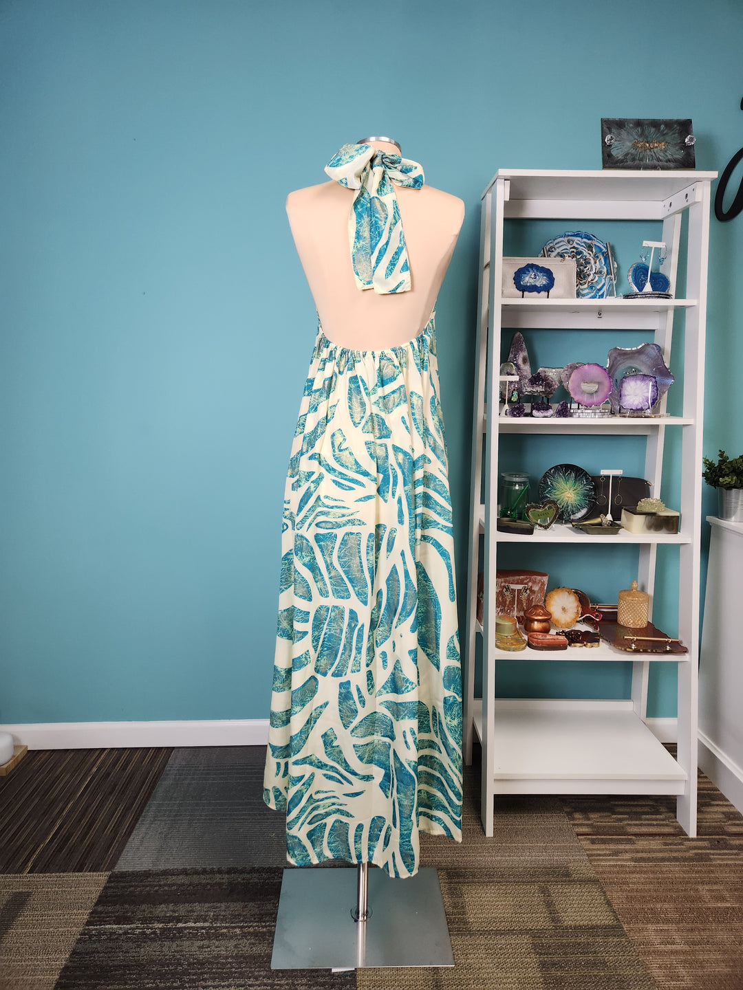 The Palms Halter Maxi Dress-300