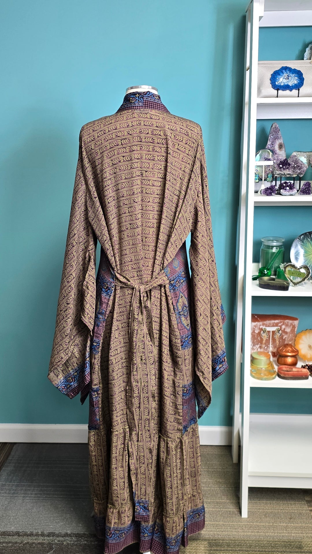 The Nomad Heirloom Vintage Sari Silk Kimono
