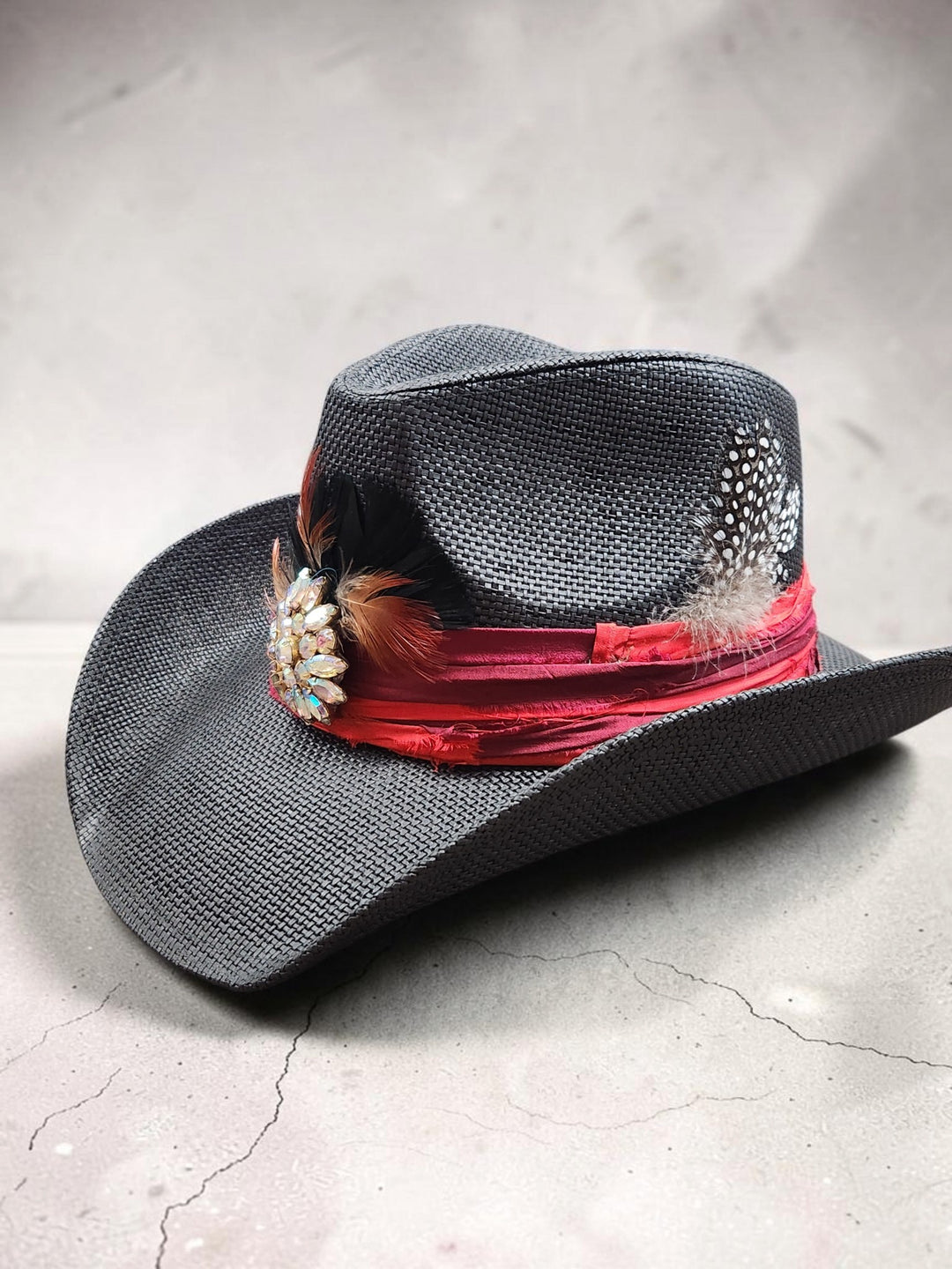 The Crimson Rodeo Glam Cowboy Hat - 823
