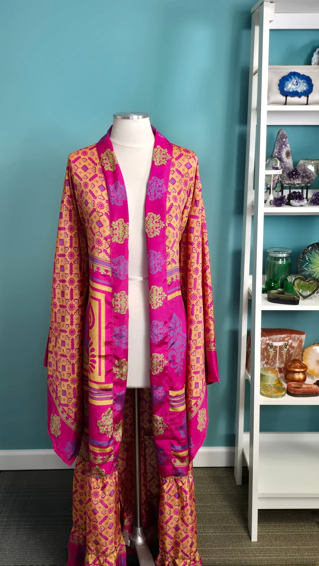 The Rani Bloom Vintage Sari Silk Kimono