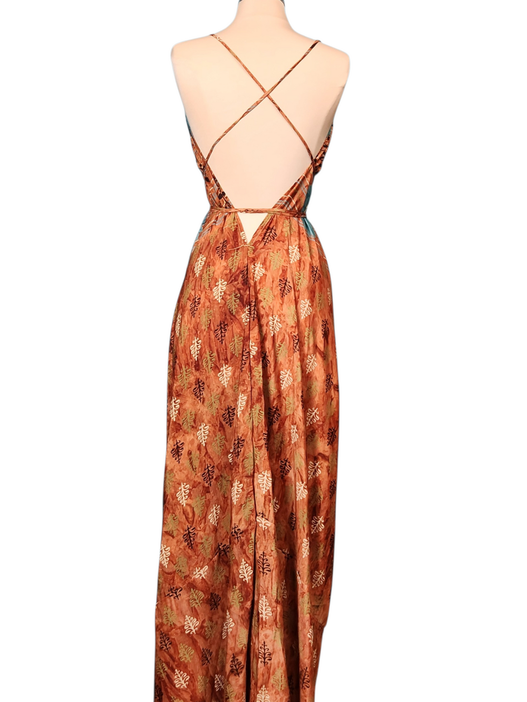 The Harvest Glow Silk Vault Tulip Arm Short Kimono & Point Dress Set-218