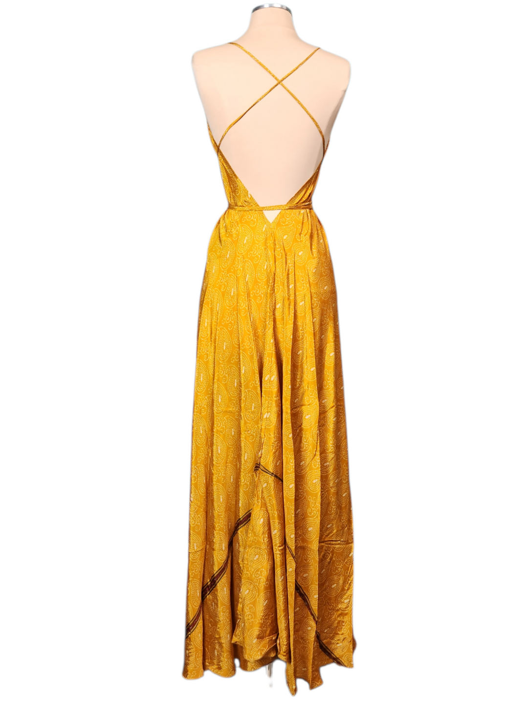 The Ruby Sunrise Silk Vault Tulip Arm Long Kimono & Point Dress Set-254