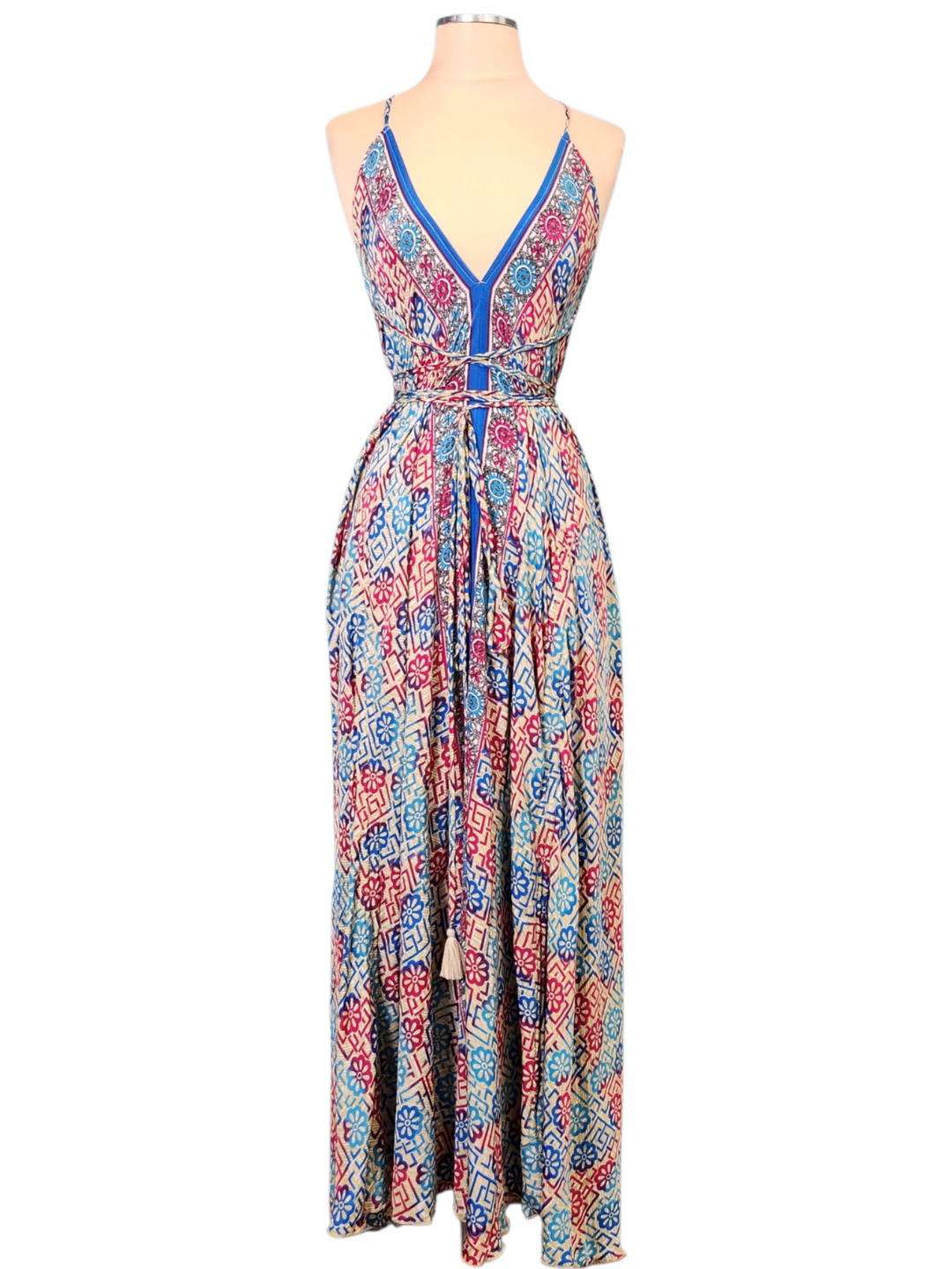 The Cerulean Blossom Point Dress-316