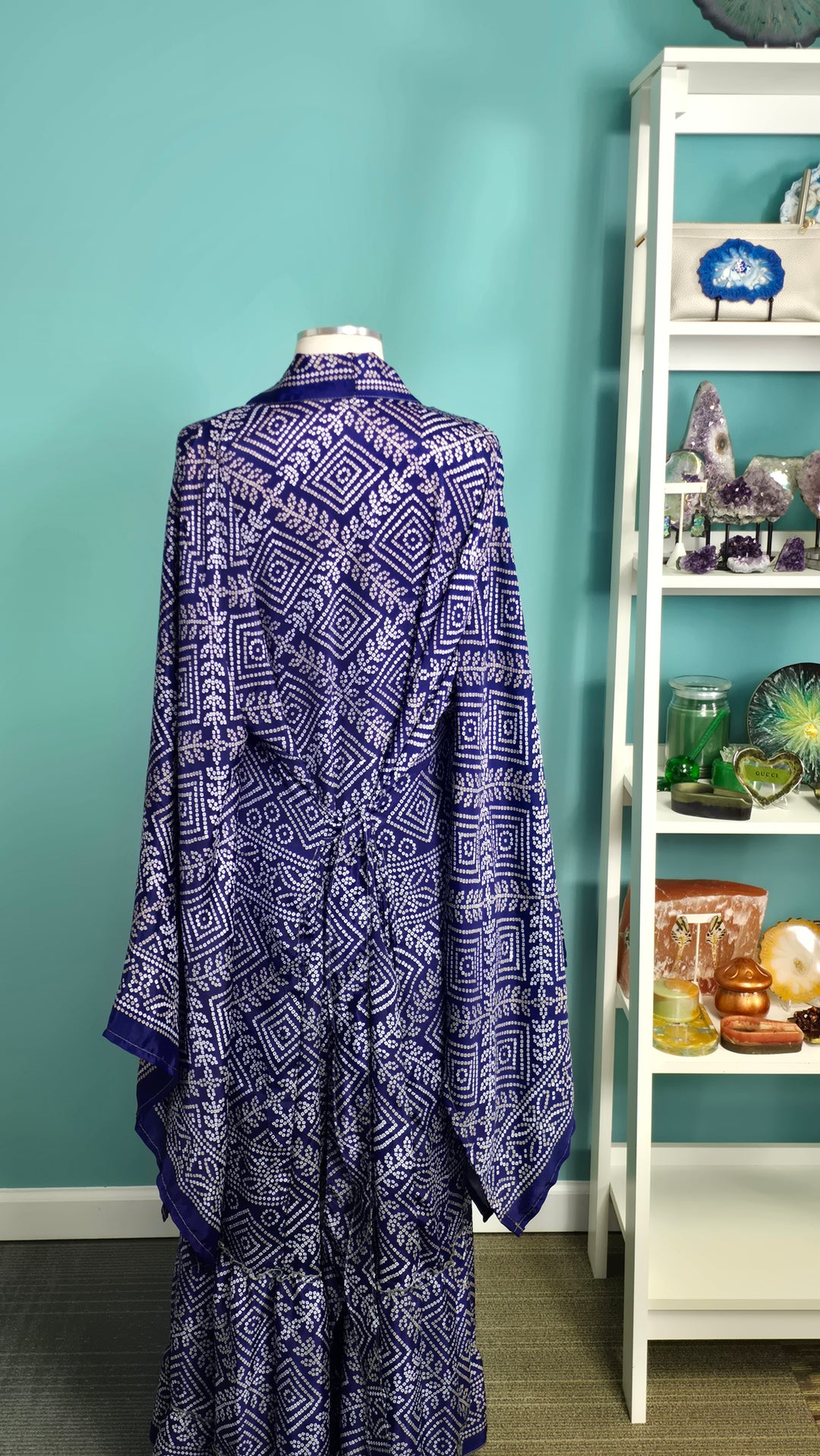 The Purple Vintage Sari Silk Kimono