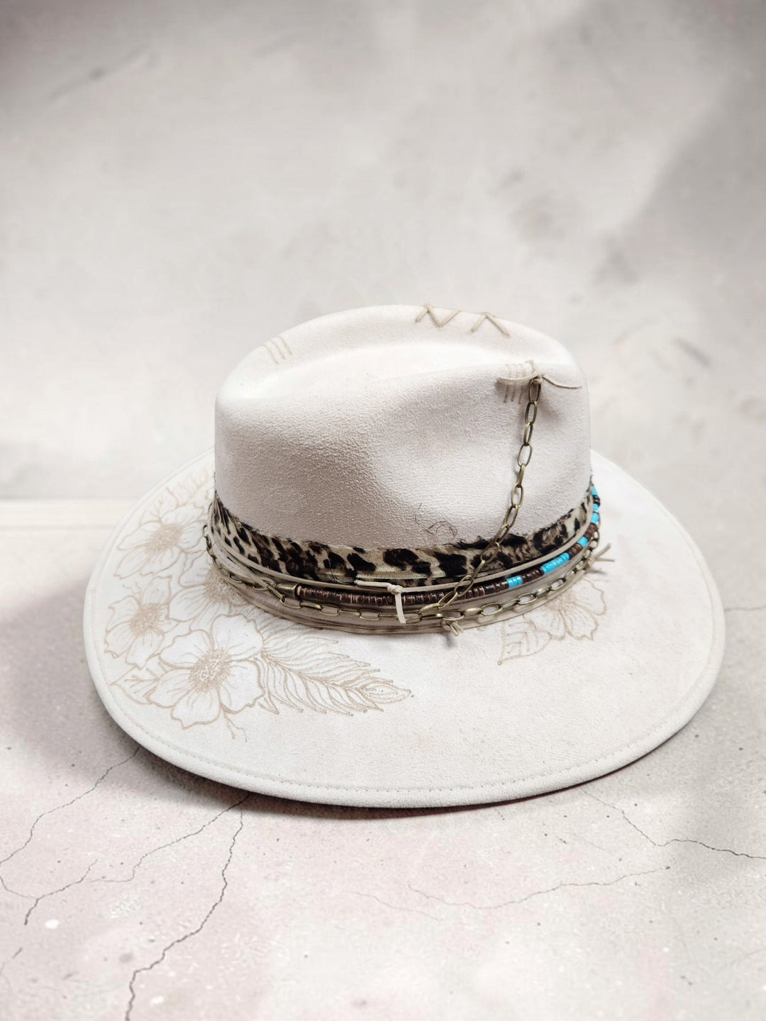 The Desert Bloom Vegan Suede Hat - 812