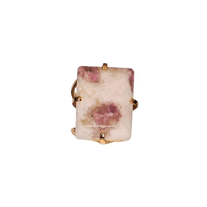 The Rose Petal Tourmaline Arc Ring
