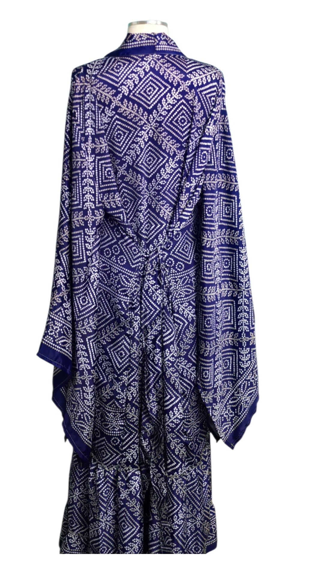 The Purple Vintage Sari Silk Kimono-109