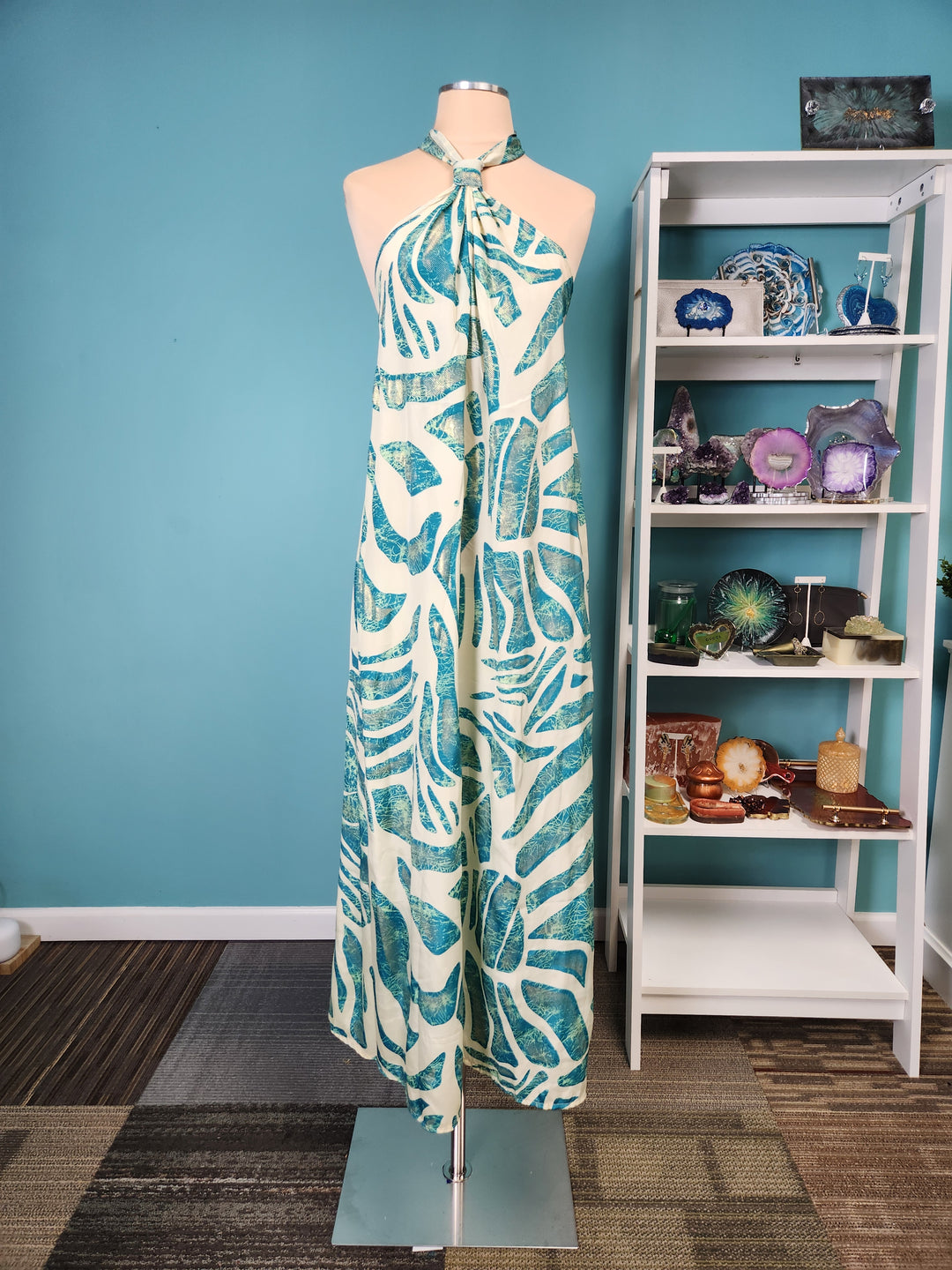 The Palms Halter Maxi Dress-300