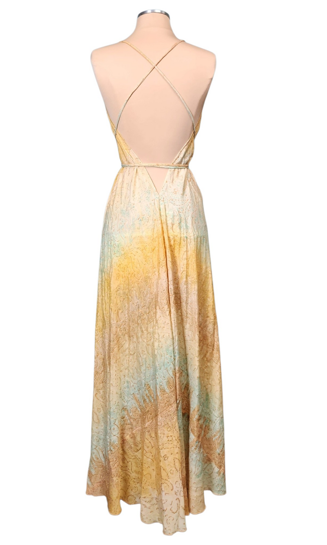 The Golden Serenity Kimono & Point Dress Set - 205