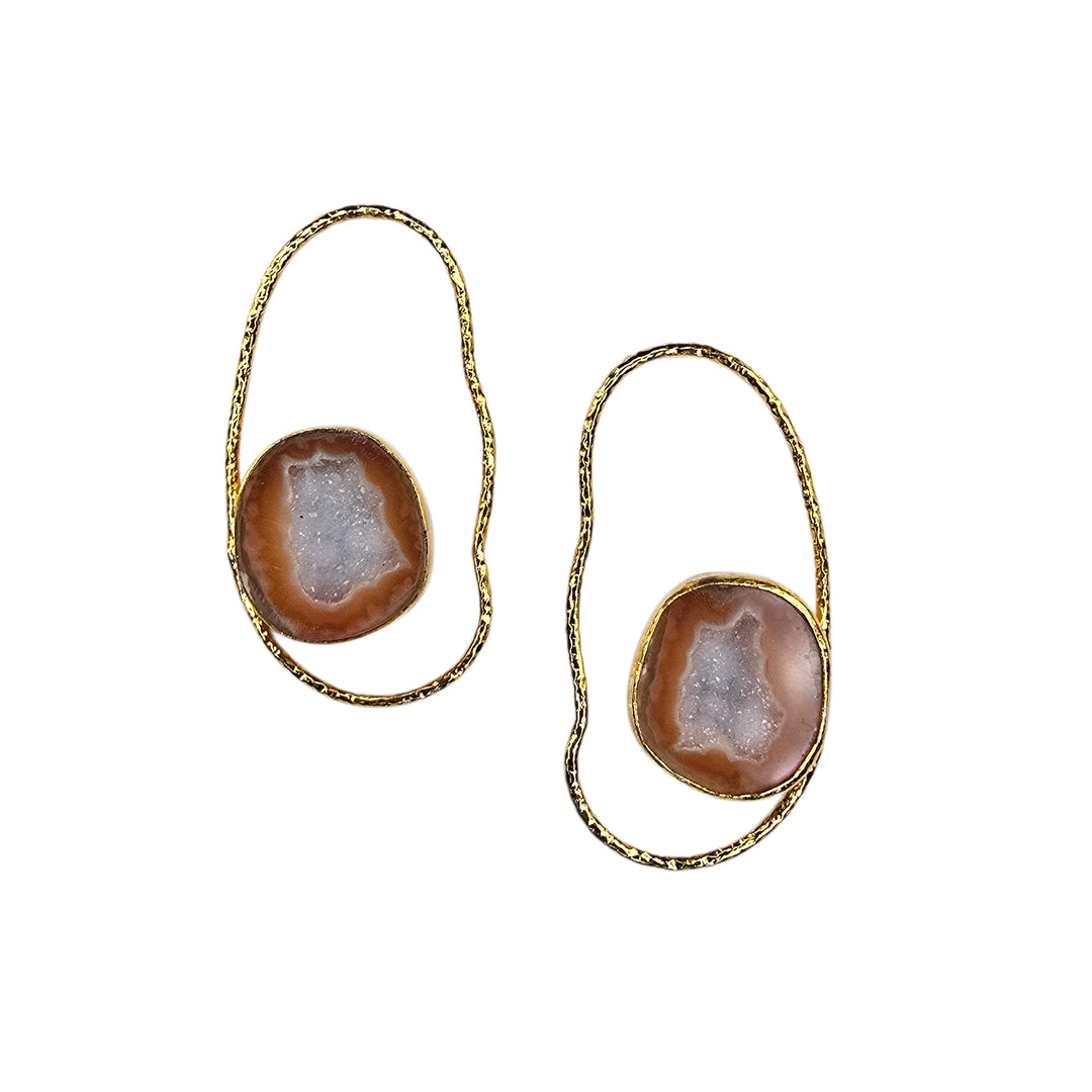 The Druzy Irregular Hoop Earring Collection