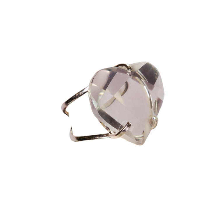 The Moonlight Heart Clear Quartz Arc Ring