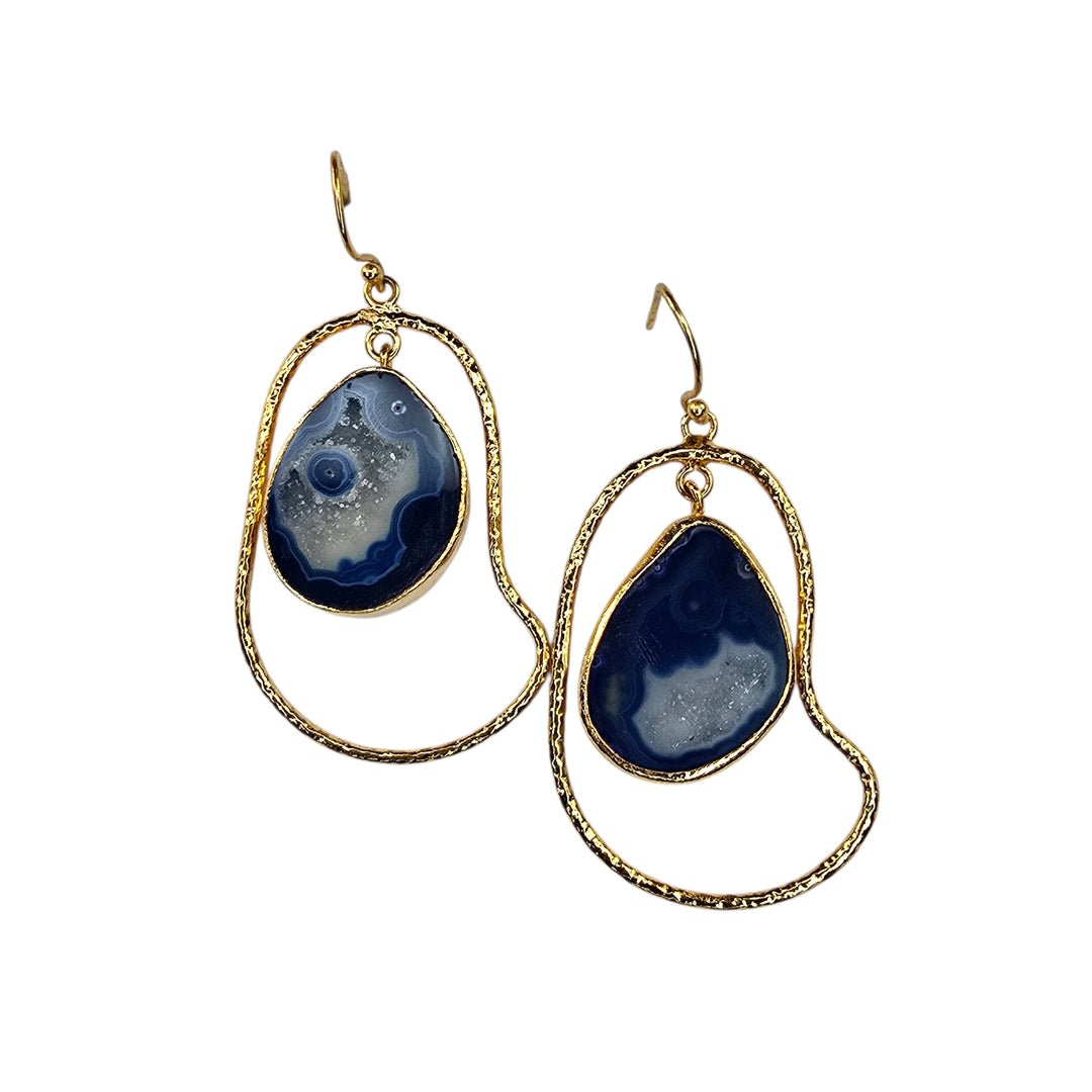 The Saima Druzy Agate Earring Collection