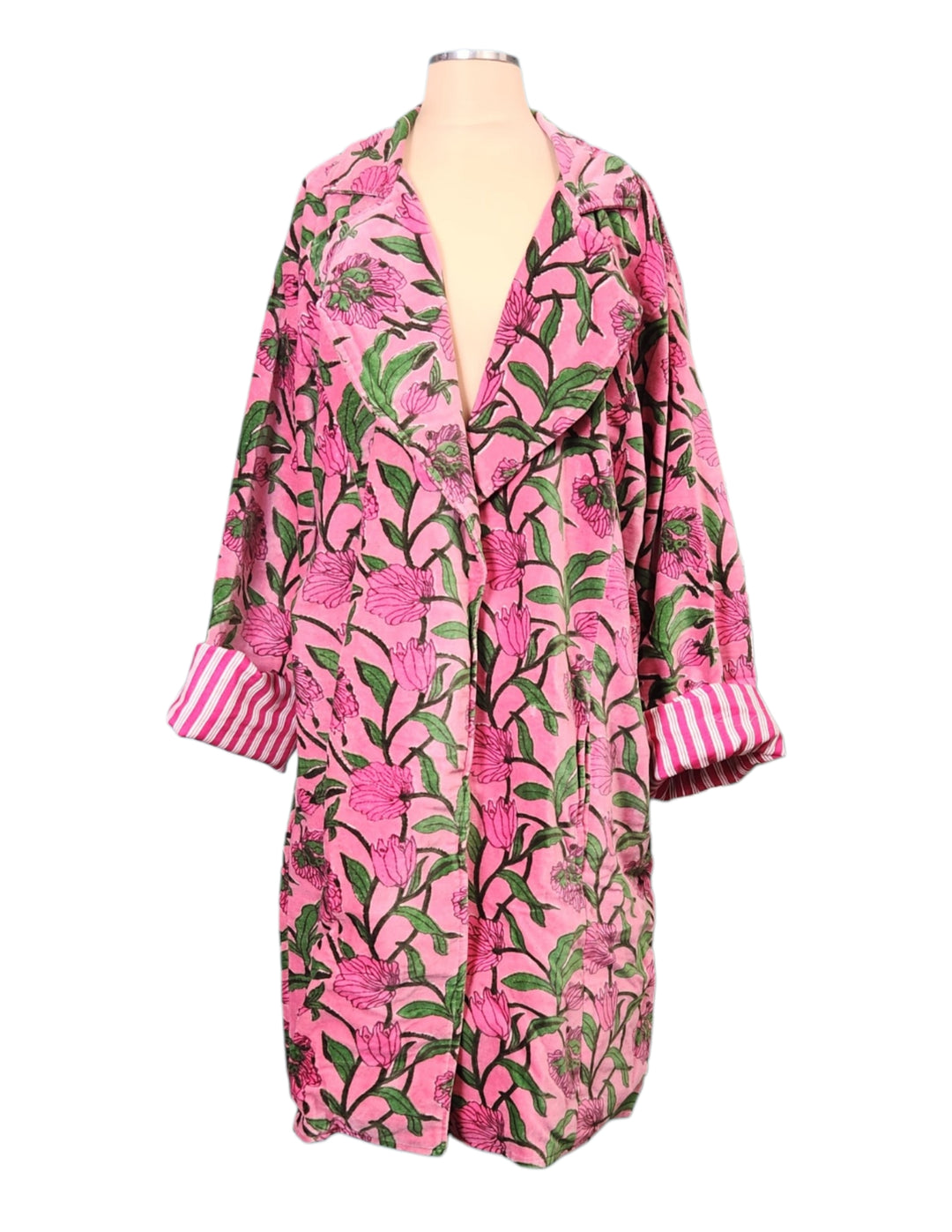 The Rosé Botanica Velvet Statement Jacket- 404